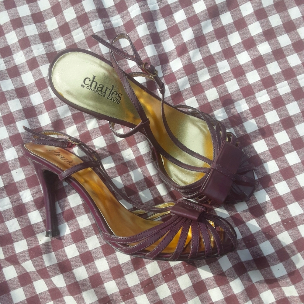 🍀3/15 Purple Charles by Charles David high heels
